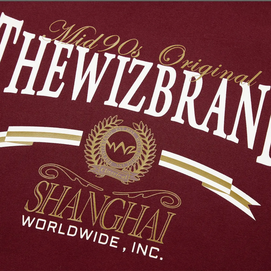 Thewize Brand Letter Printed Hoodies - Red