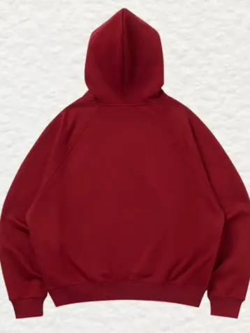 Thewiz Brand Foam Letter Printed Hoodies - Red