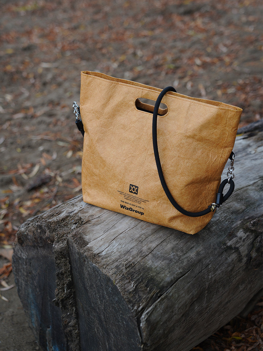 THEWIZ Brand LOGO Cowhide Paper Tote Bag