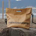 THEWIZ Brand LOGO Cowhide Paper Tote Bag