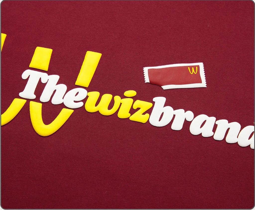 THEWIZ Brand Foam Letter Printed Hoodies
