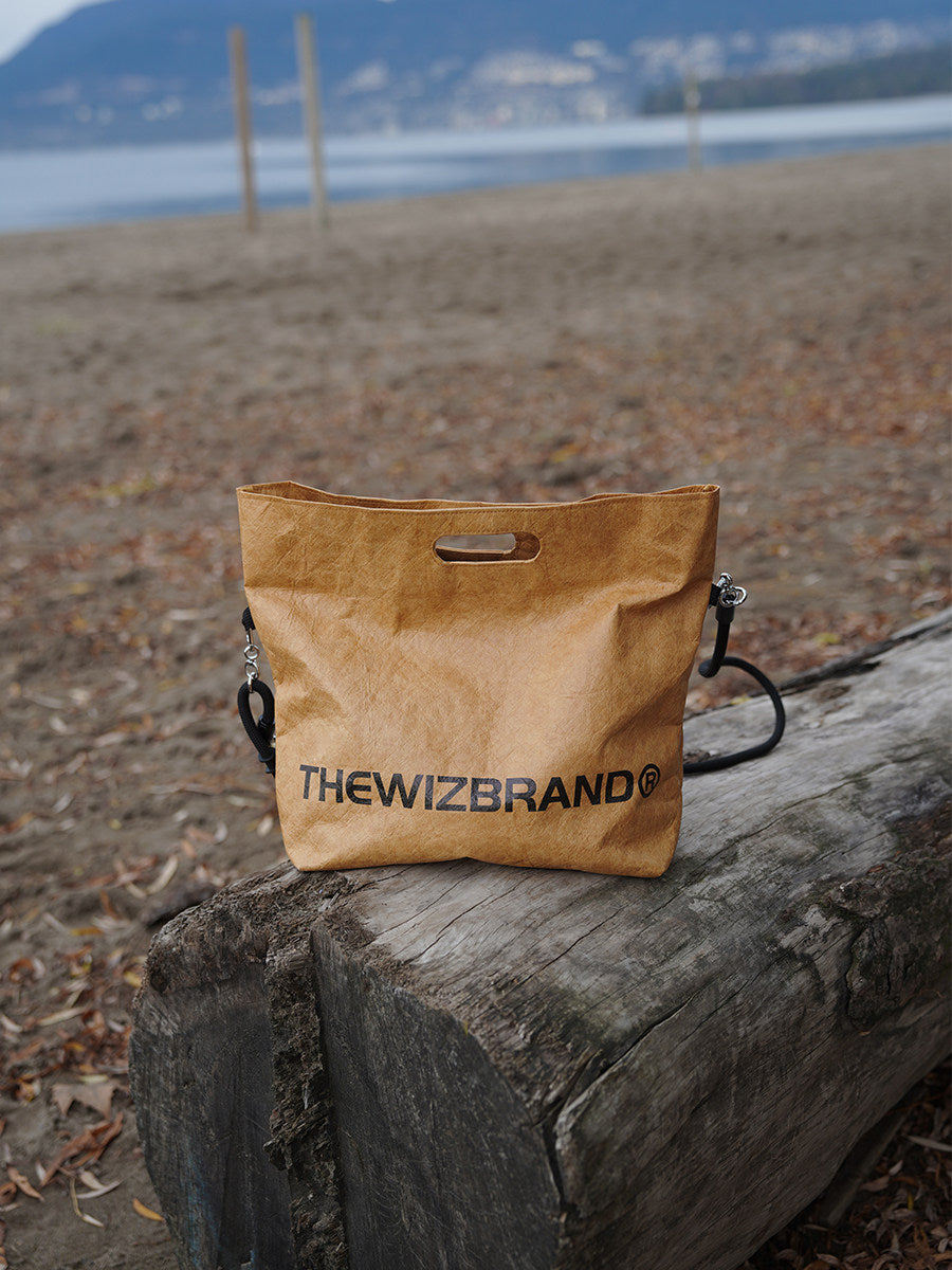 THEWIZ Brand LOGO Cowhide Paper Tote Bag