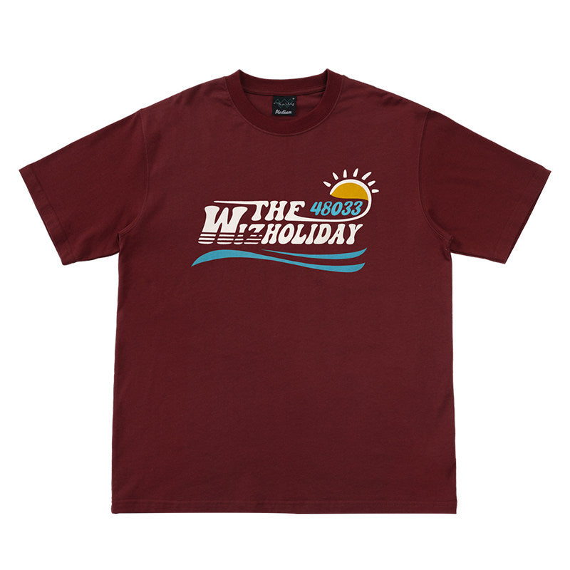 THE WIZ Holiday Logo Print T-shirt - Navy