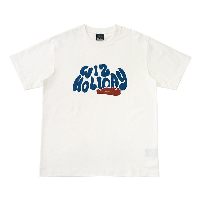 WIZ Holiday Print Short Sleeve T-shirt - White