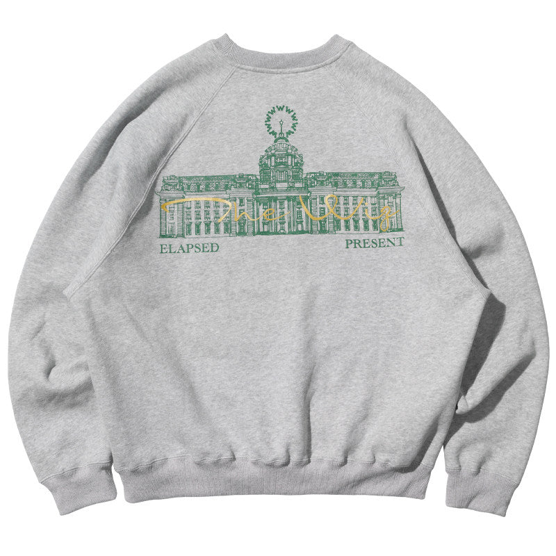 Printed Round Neck Fleece Sweatshirt