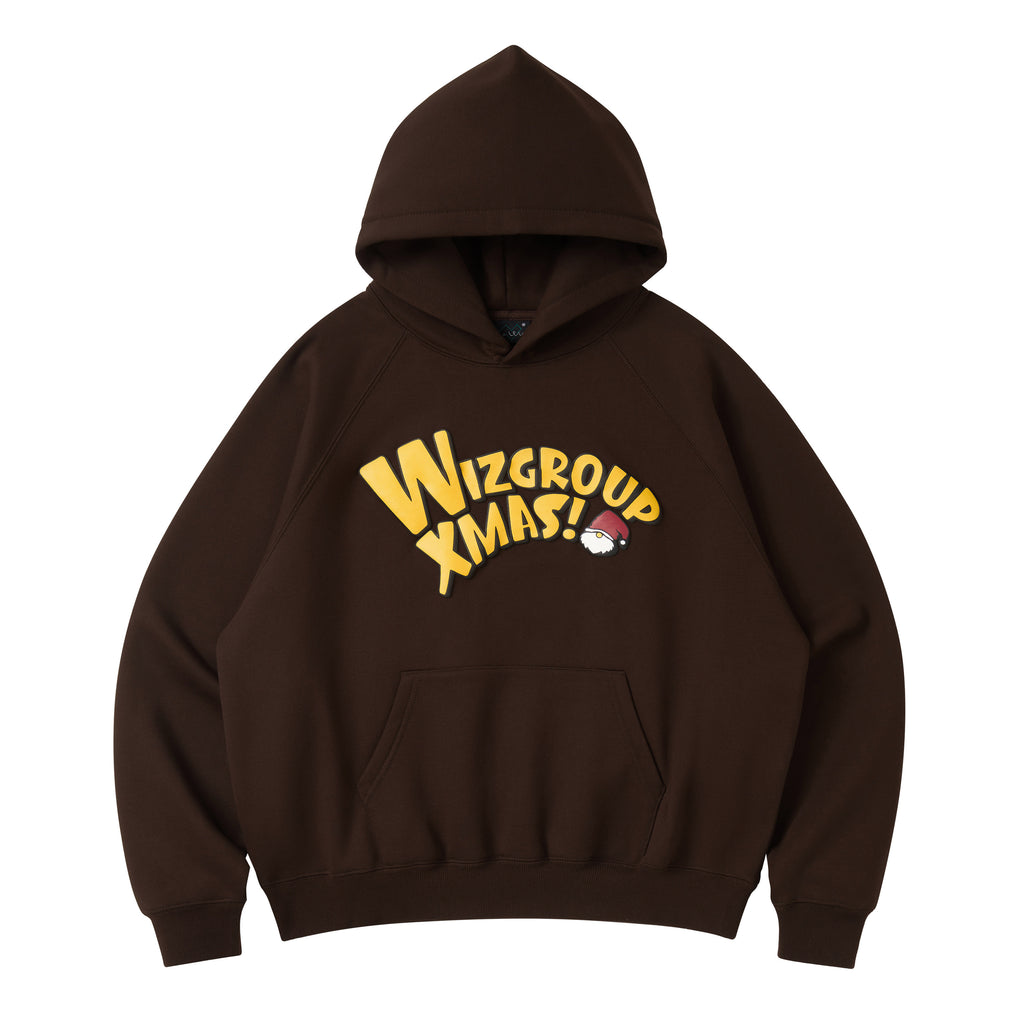 Christmas Foam Letter Printed Hoodies