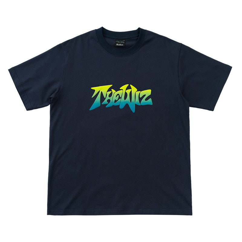 THE WIZ Logo Print Short Sleeve T-shirt - Navy