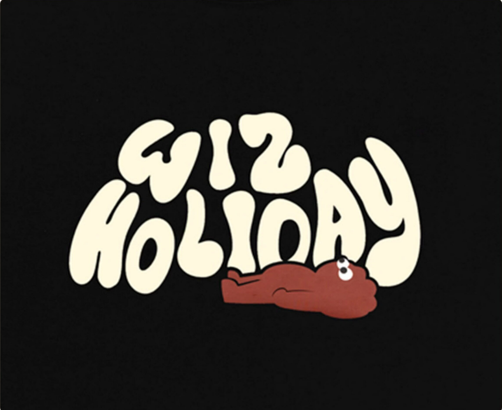 WIZ Holiday Print Short Sleeve T-shirt - White