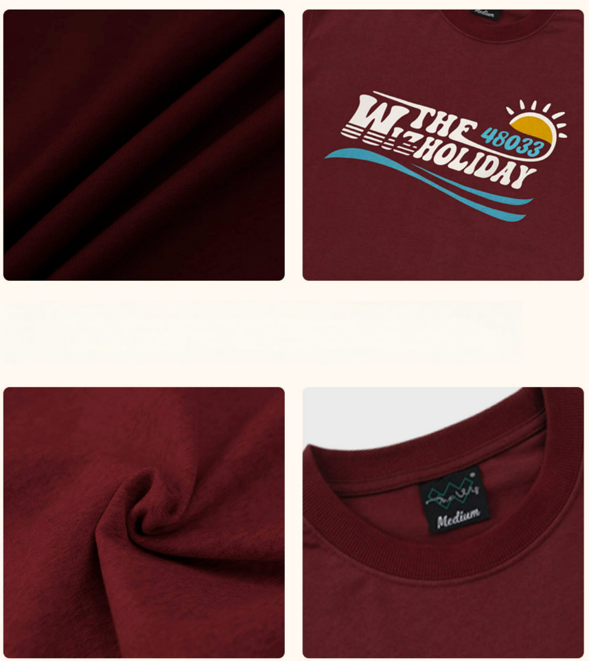 THE WIZ Holiday Logo Print T-shirt - Navy